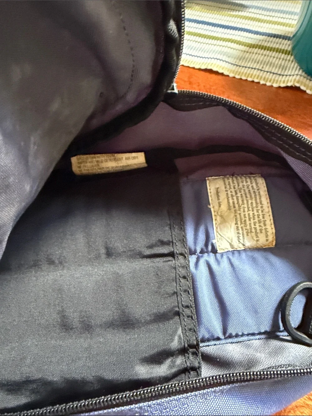 Eddie Bauer Mini Two-Tone Blue and Black Compact Backpack
